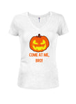 VIENS PAR LÀ, MON POTE! T-shirt à col en V pour juniors Pumpkin