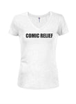 COMIC RELIEF Juniors V Neck T-Shirt