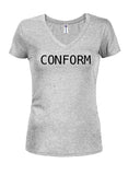 Conform Juniors V Neck T-Shirt