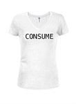 Consume Juniors V Neck T-Shirt