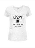 Allons y! Donnez-moi juste une chance ! T-shirt col V junior