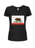 California Republic Juniors V Neck T-Shirt