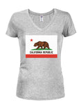 California Republic Juniors V Neck T-Shirt