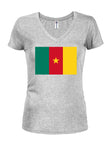 Cameroonian Flag Juniors V Neck T-Shirt