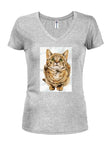 Cat Look Up T-shirt à col en V pour juniors