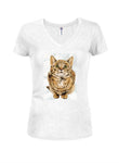 Cat Look Up T-shirt à col en V pour juniors