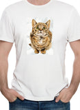 Camiseta con apariencia de gato