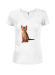 Camiseta con estampado de gato