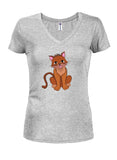 Chat Juniors T-shirt à col en V