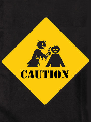 Precaución Zombie Camiseta para niños