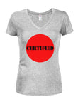 Certified Juniors V Neck T-Shirt