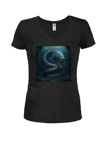 Chained Serpent T-shirt à col en V pour juniors