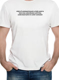 T-shirt chaîne de commandement