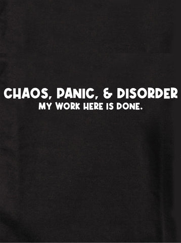 Chaos, Panic & Disorder Kids T-Shirt