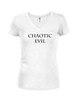 Chaotic Evil T-shirt col en V pour juniors