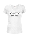 Chaotic Neutral Juniors V Neck T-Shirt