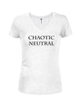 Chaotic Neutral Juniors V Neck T-Shirt