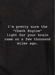 Compruebe la luz del motor para su camiseta cerebral