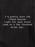 Compruebe la luz del motor para su camiseta cerebral