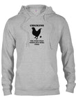 Poulets. T-shirt La nourriture qui fait caca plus de nourriture