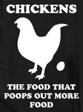 Chickens. The Food that Poops out More Food T-Shirt