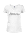 Les codeurs le font en production T-shirt col en V junior