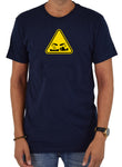 Camiseta con símbolo de peligro corrosivo