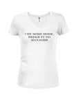 Cry some more, hedge fund manager Juniors V Neck T-Shirt