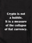 La crypto n’est pas un T-shirt à bulles