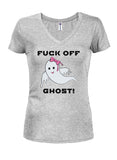 T-shirt à col en V pour juniors Cute Ghost