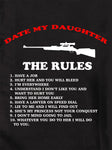 Reglas para salir con mi hija camiseta