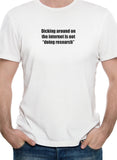 Camiseta Dicking alrededor de Internet