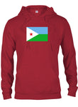 Camiseta de la bandera de Yibuti