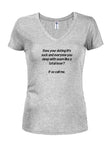 Votre vie amoureuse est-elle nulle ? Appelez-moi T-shirt col en V Juniors