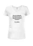 Votre vie amoureuse est-elle nulle ? Appelez-moi T-shirt col en V Juniors