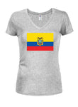 Ecuadorian Flag Juniors V Neck T-Shirt