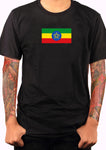 Camiseta de la bandera etíope