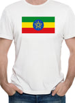 T-shirt drapeau éthiopien
