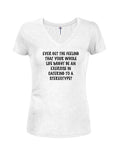 T-shirt à col en V pour junior, avez toujours le sentiment que toute votre vie répond à un stéréotype