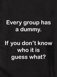 Every group has a dummy. Guess what? Kids T-Shirt