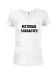 FICTIONAL CHARACTER Juniors V Neck T-Shirt