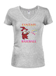 Fantasy Baseball Juniors Camiseta con cuello en V