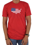 Flag Map of United States T-Shirt