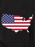 Flag Map of United States T-Shirt