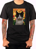 T-shirt Chat Fleur