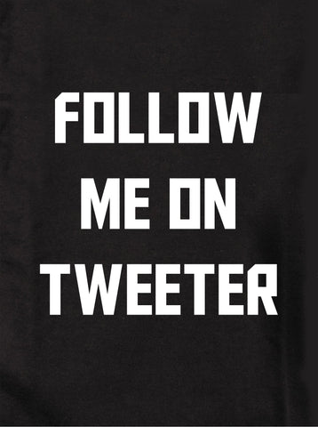 Suivez-moi sur Tweeter T-shirt enfant