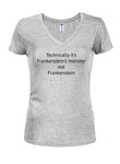 Techniquement, c'est le monstre de Frankenstein et non Frankenstein Juniors T-shirt à col en V