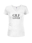 GILF Lover T-shirt col en V pour juniors