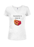 Geometry is easy as pi Juniors V Neck T-Shirt