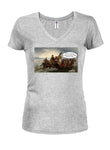 George Washington Crossing the Delaware - Farts Juniors V Neck T-Shirt